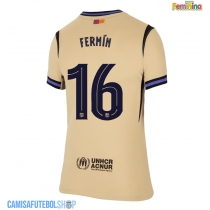 Camisa de time de futebol Barcelona Fermin Lopez #16 Replicas 2º Equipamento Feminina 2025-26 Manga Curta